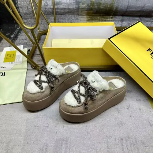 Wholesale Fendi Slippers For Women #1417648 $98.00 USD, Wholesale Quality Replica Fendi Slippers