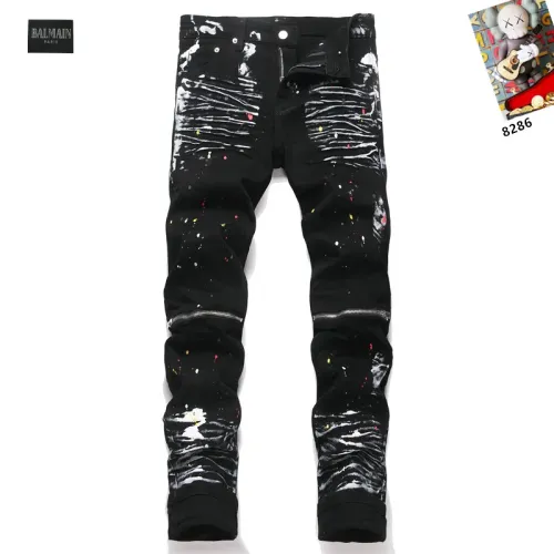 Wholesale Balmain Jeans For Men #1417705 $48.00 USD, Wholesale Quality Replica Balmain Jeans