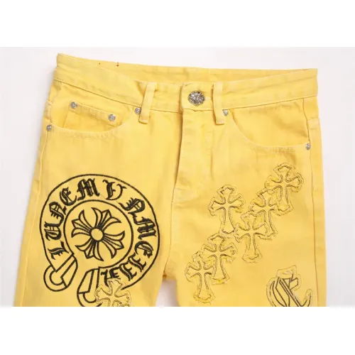 Replica Chrome Hearts Jeans For Men #1417706 $48.00 USD for Wholesale