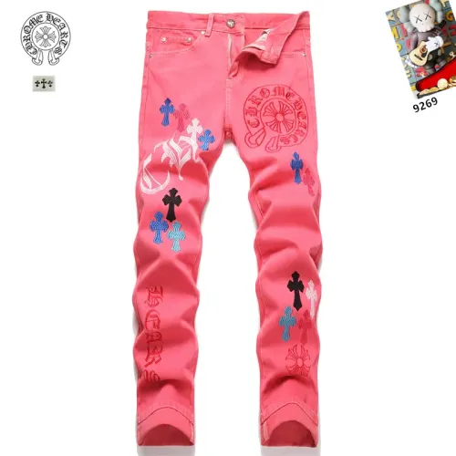 Wholesale Chrome Hearts Jeans For Men #1417707 $48.00 USD, Wholesale Quality Replica Chrome Hearts Jeans