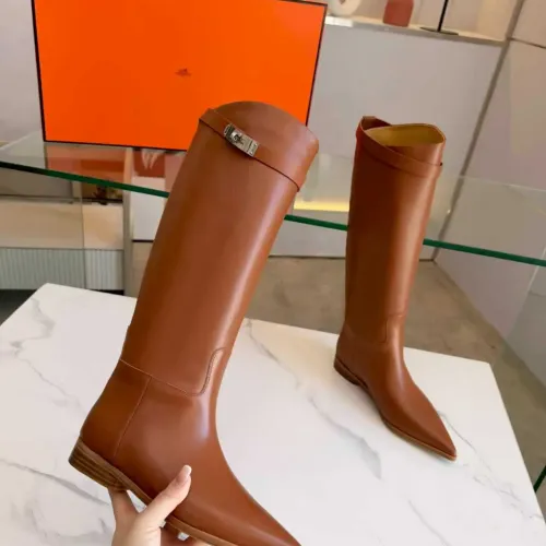 Replica Hermes Boots For Women #1417710 $200.00 USD for Wholesale