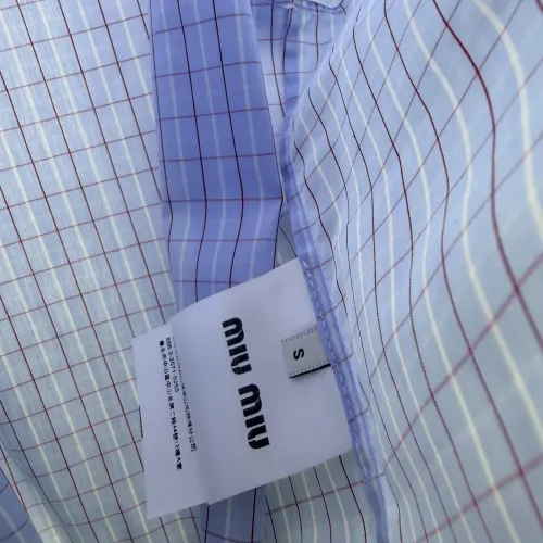 Replica MIU MIU Shirts Long Sleeved For Women #1417729 $82.00 USD for Wholesale