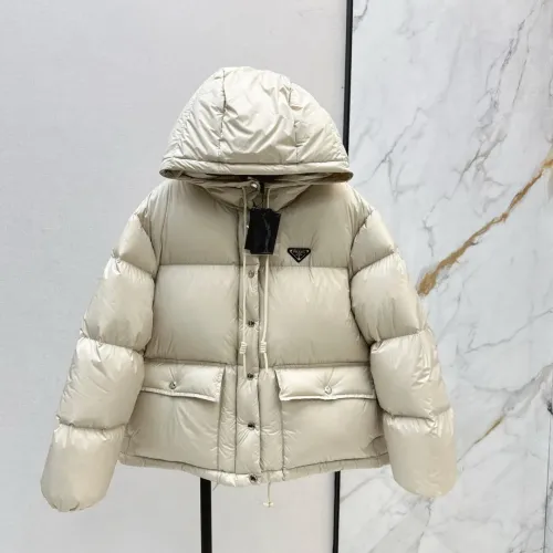 Wholesale Prada Down Feather Coat Long Sleeved For Women #1417740 $118.00 USD, Wholesale Quality Replica Prada Down Feather Coat