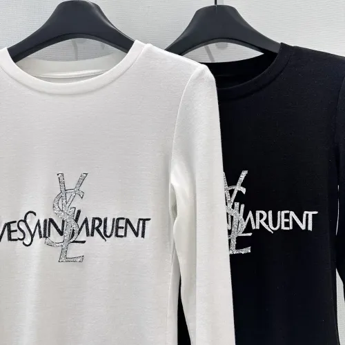 Replica Yves Saint Laurent YSL T-shirts Long Sleeved For Women #1417745 $68.00 USD for Wholesale