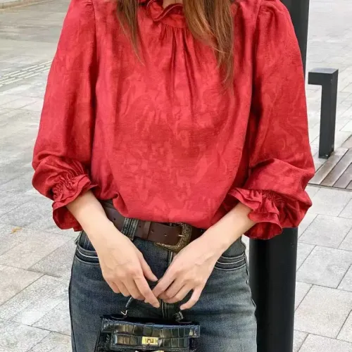 Replica Christian Dior Shirts Long Sleeved For Women #1417748 $85.00 USD for Wholesale