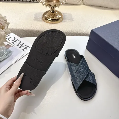Replica Christian Dior Slippers For Men #1417773 $82.00 USD for Wholesale