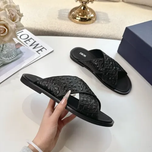 Replica Christian Dior Slippers For Men #1417774 $82.00 USD for Wholesale