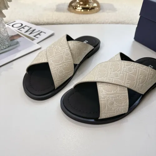 Replica Christian Dior Slippers For Men #1417775 $85.00 USD for Wholesale
