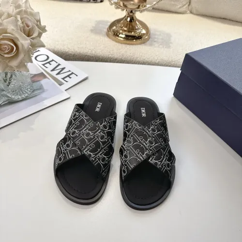 Replica Christian Dior Slippers For Men #1417776 $85.00 USD for Wholesale