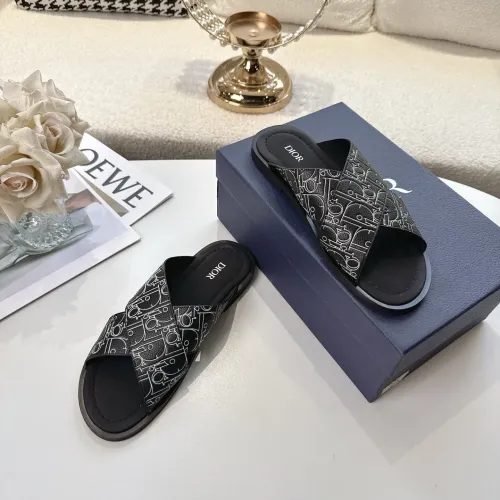 Replica Christian Dior Slippers For Men #1417776 $85.00 USD for Wholesale