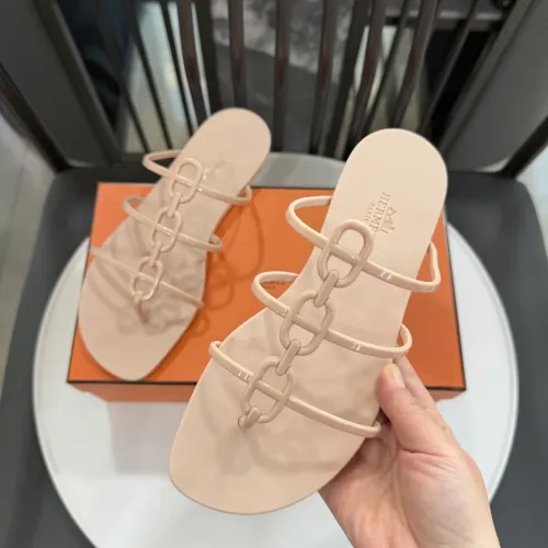 Replica Hermes Slippers For Women #1417796 $52.00 USD for Wholesale
