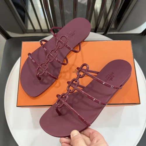 Replica Hermes Slippers For Women #1417797 $52.00 USD for Wholesale