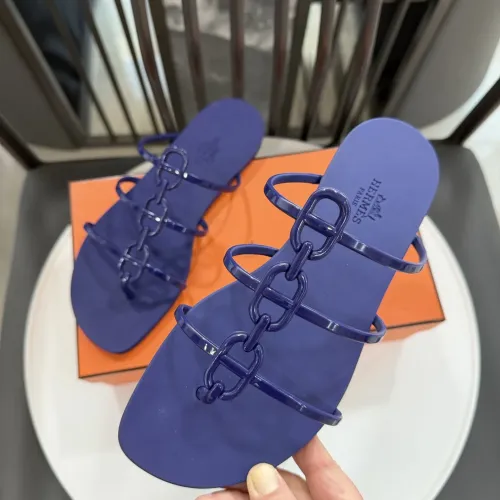 Replica Hermes Slippers For Women #1417799 $52.00 USD for Wholesale