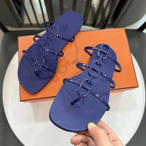 Replica Hermes Slippers For Women #1417799 $52.00 USD for Wholesale