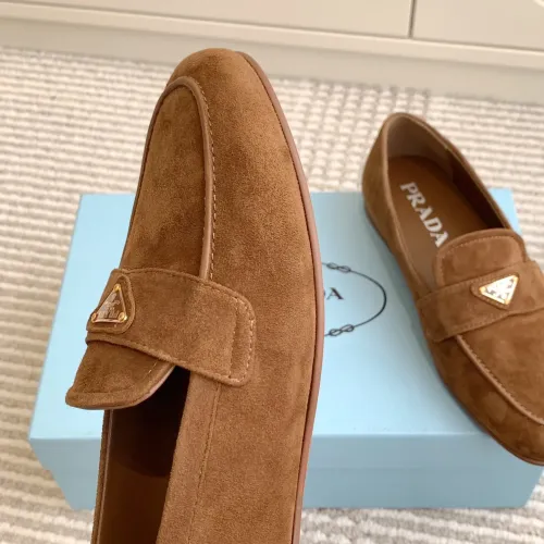 Replica Prada Leather Shoes For Women #1417849 $105.00 USD for Wholesale