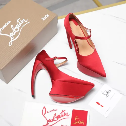 Replica Christian Louboutin High-heeled shoes For Women #1417935 $128.00 USD for Wholesale