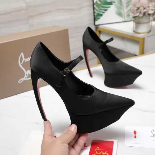 Replica Christian Louboutin High-heeled shoes For Women #1417936 $128.00 USD for Wholesale