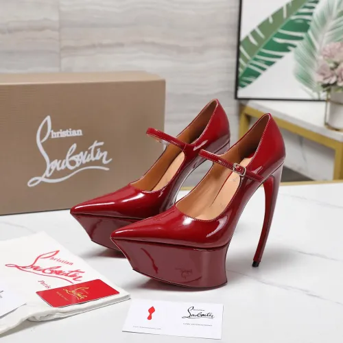 Replica Christian Louboutin High-heeled shoes For Women #1417938 $128.00 USD for Wholesale