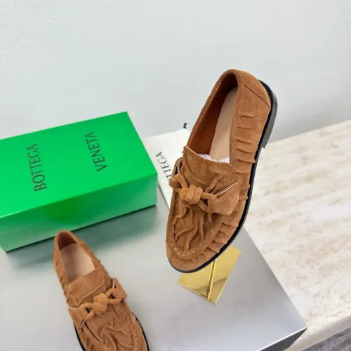 Replica Bottega Veneta BV Leather Shoes For Women #1418062 $140.00 USD for Wholesale