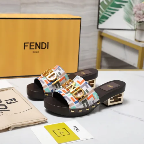 Wholesale Fendi Slippers For Women #1418123 $155.00 USD, Wholesale Quality Replica Fendi Slippers