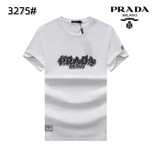 Wholesale Prada T-Shirts Short Sleeved For Men #1418256 $27.00 USD, Wholesale Quality Replica Prada T-Shirts