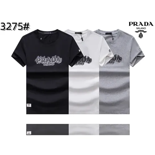 Replica Prada T-Shirts Short Sleeved For Men #1418258 $27.00 USD for Wholesale