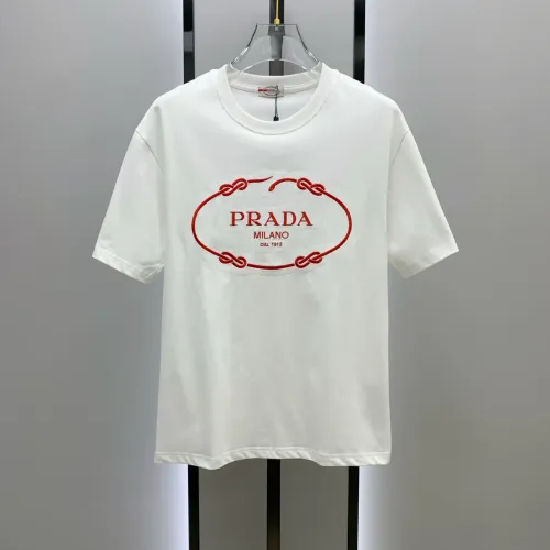 Wholesale Prada T-Shirts Short Sleeved For Men #1418326 $60.00 USD, Wholesale Quality Replica Prada T-Shirts