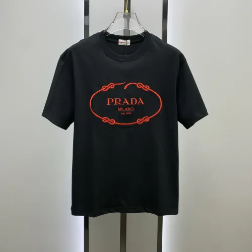 Wholesale Prada T-Shirts Short Sleeved For Men #1418327 $60.00 USD, Wholesale Quality Replica Prada T-Shirts