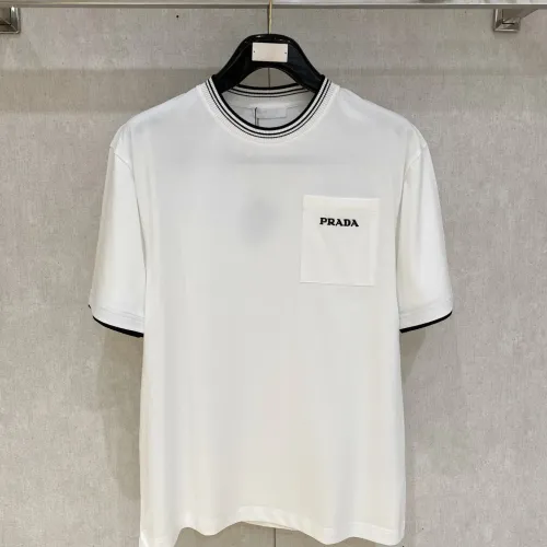 Wholesale Prada T-Shirts Short Sleeved For Men #1418328 $64.00 USD, Wholesale Quality Replica Prada T-Shirts