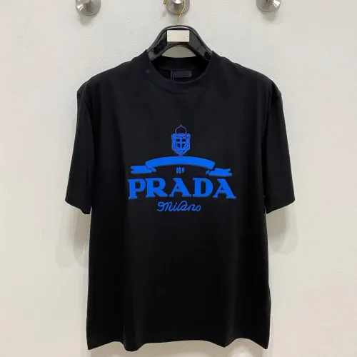 Wholesale Prada T-Shirts Short Sleeved For Men #1418392 $64.00 USD, Wholesale Quality Replica Prada T-Shirts