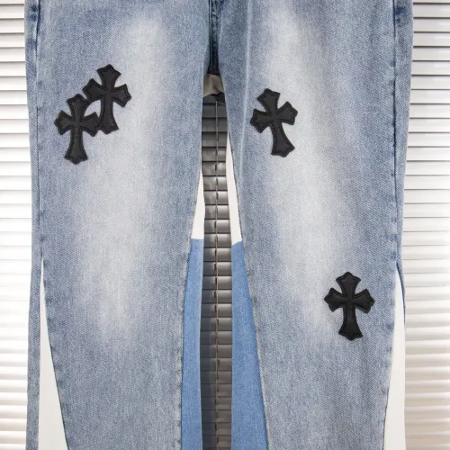 Replica Chrome Hearts Jeans For Men #1418559 $48.00 USD for Wholesale