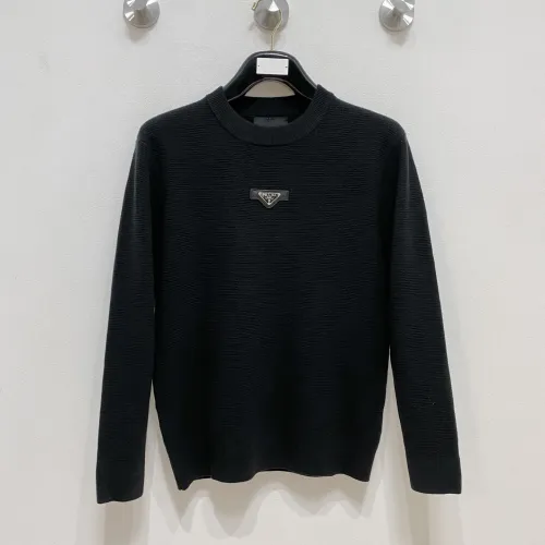 Wholesale Prada Sweaters Long Sleeved For Men #1418723 $85.00 USD, Wholesale Quality Replica Prada Sweaters