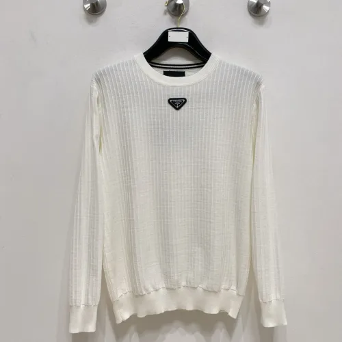 Wholesale Prada Sweaters Long Sleeved For Men #1418724 $85.00 USD, Wholesale Quality Replica Prada Sweaters
