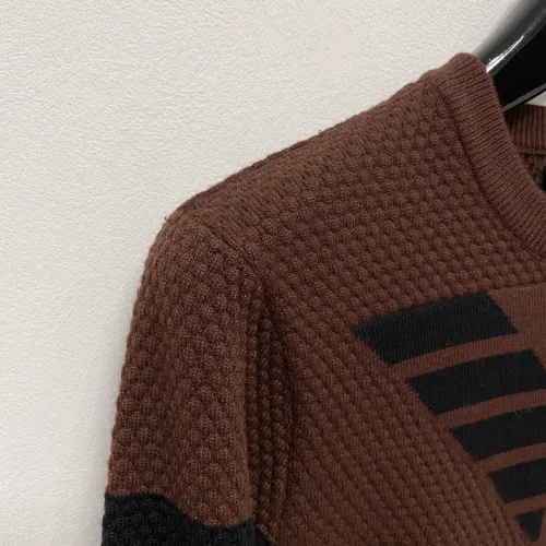 Replica Armani Sweaters Long Sleeved For Men #1418729 $85.00 USD for Wholesale