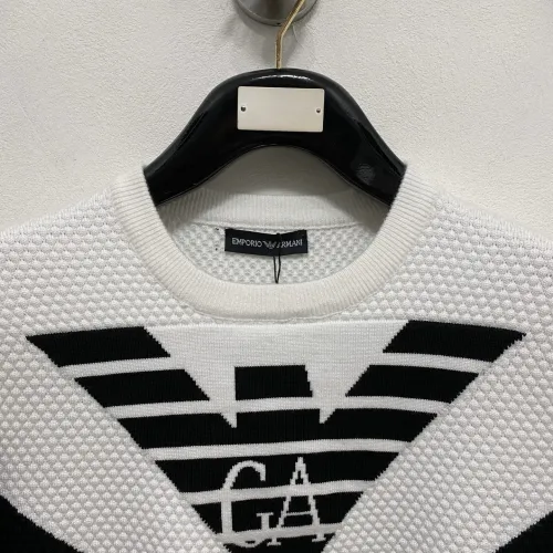 Replica Armani Sweaters Long Sleeved For Men #1418730 $85.00 USD for Wholesale