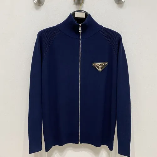 Wholesale Prada Sweaters Long Sleeved For Men #1418746 $122.00 USD, Wholesale Quality Replica Prada Sweaters