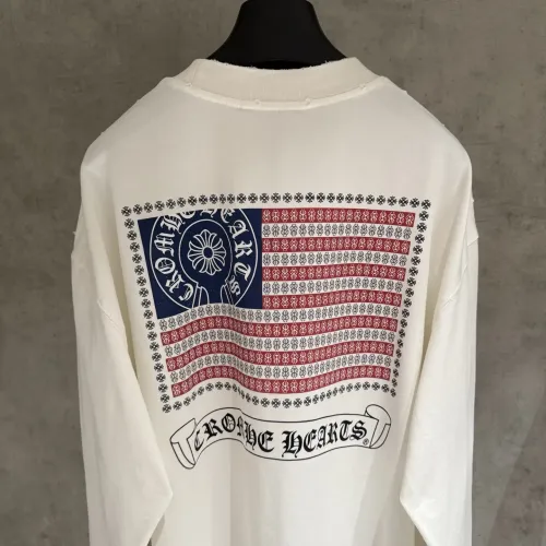 Replica Chrome Hearts T-Shirts Long Sleeved For Men #1418915 $68.00 USD for Wholesale