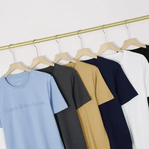 Replica Calvin Klein CK T-Shirts Short Sleeved For Men #1418999 $32.00 USD for Wholesale