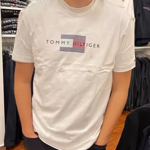 Replica Tommy Hilfiger TH T-Shirts Short Sleeved For Men #1419082 $29.00 USD for Wholesale