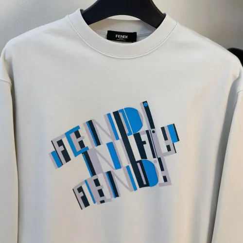 Replica Fendi Hoodies Long Sleeved For Men #1419121 $85.00 USD for Wholesale