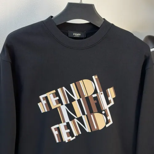 Replica Fendi Hoodies Long Sleeved For Men #1419123 $85.00 USD for Wholesale