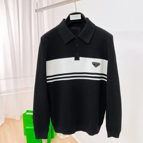 Wholesale Prada Sweaters Long Sleeved For Men #1419147 $72.00 USD, Wholesale Quality Replica Prada Sweaters