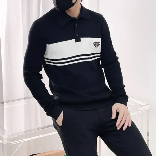 Replica Prada Sweaters Long Sleeved For Men #1419147 $72.00 USD for Wholesale