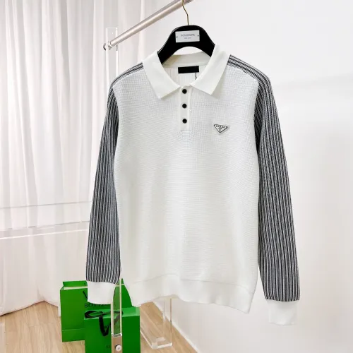 Wholesale Prada Sweaters Long Sleeved For Men #1419154 $76.00 USD, Wholesale Quality Replica Prada Sweaters