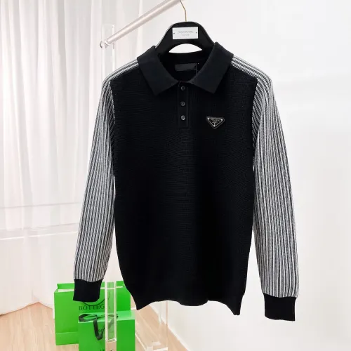 Wholesale Prada Sweaters Long Sleeved For Men #1419155 $76.00 USD, Wholesale Quality Replica Prada Sweaters