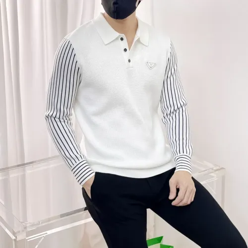 Replica Prada Sweaters Long Sleeved For Men #1419156 $76.00 USD for Wholesale