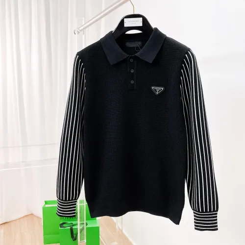 Wholesale Prada Sweaters Long Sleeved For Men #1419157 $76.00 USD, Wholesale Quality Replica Prada Sweaters