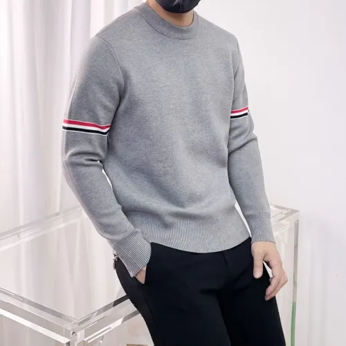Replica Thom Browne TB Sweaters Long Sleeved For Men #1419163 $72.00 USD for Wholesale