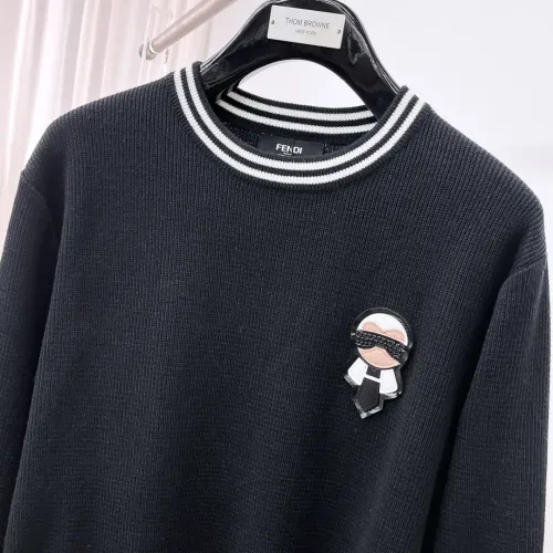 Replica Fendi Sweaters Long Sleeved For Men #1419189 $85.00 USD for Wholesale