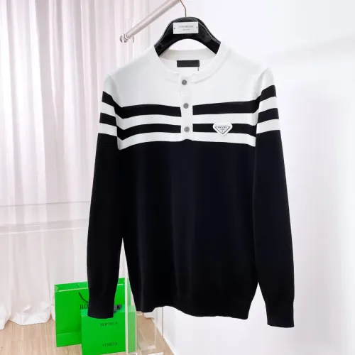 Wholesale Prada Sweaters Long Sleeved For Men #1419190 $85.00 USD, Wholesale Quality Replica Prada Sweaters